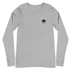 Embroidered Long-sleeve Tee - Classic Black Jelly