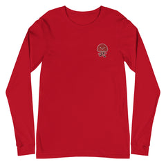 Embroidered Long-sleeve Tee - Comic Jelly