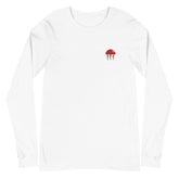 Embroidered Long-sleeve Tee - Classic Red Jelly