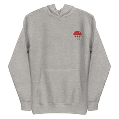 Embroidered Hoodie - Classic Red Jelly