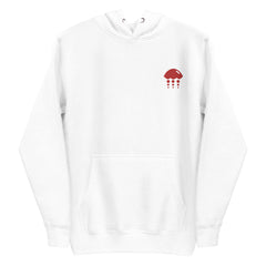 Embroidered Hoodie - Classic Red Jelly