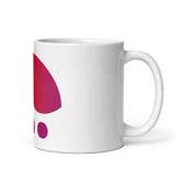White glossy mug