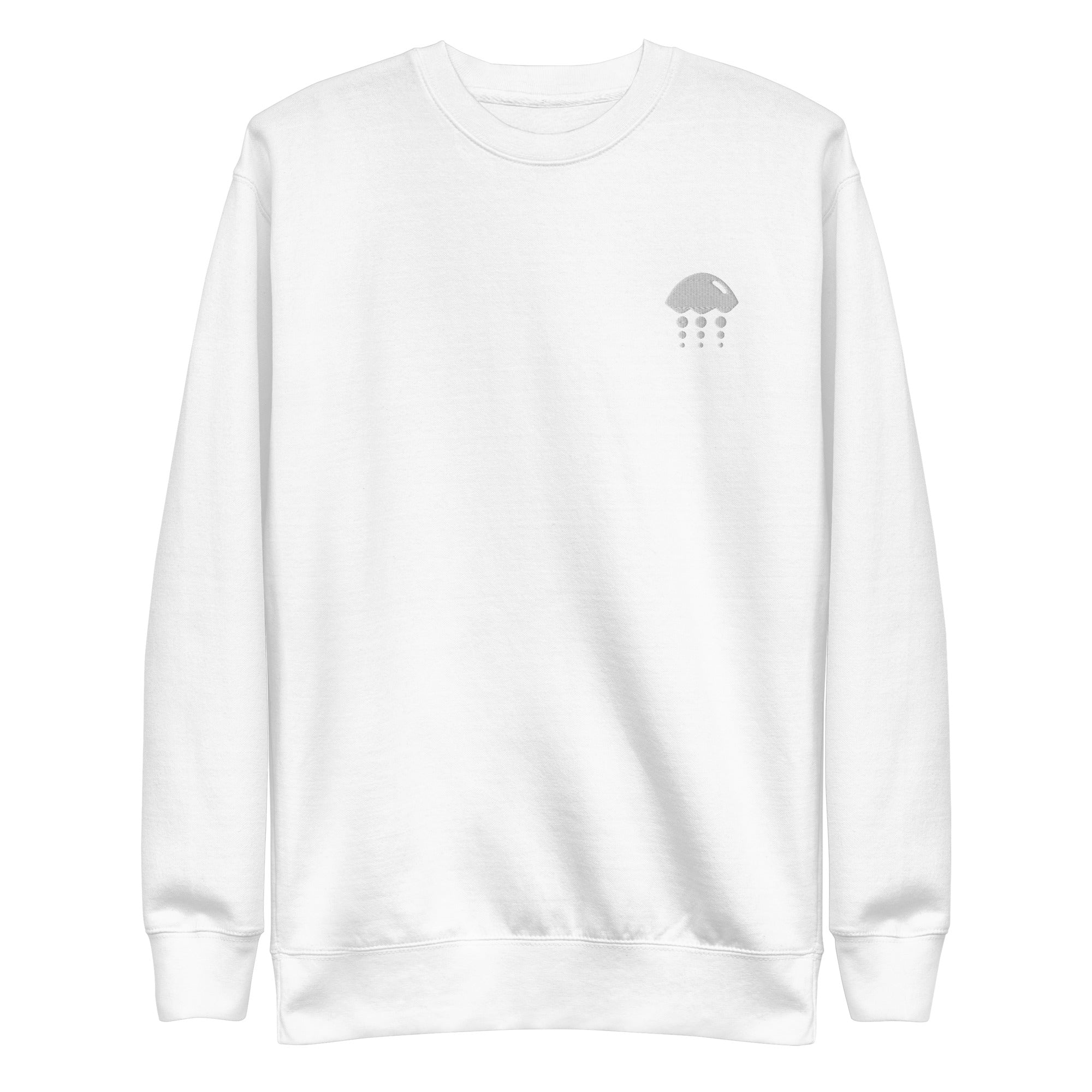 Embroidered Sweatshirt - Classic White Jelly